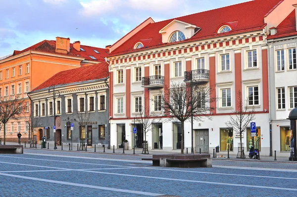 Ulicy na starym mieście w Wilnie — Zdjęcie stockowe