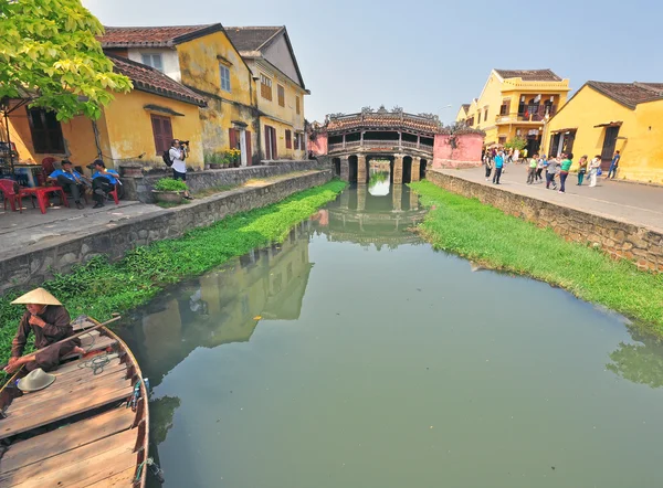 Hoi bir kasaba, Vietnam eski köprü