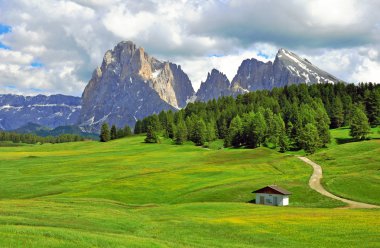 dağlarda dolambaçlı yol