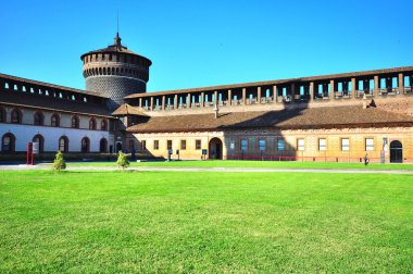 Sforzesco castel, Milan, İtalya