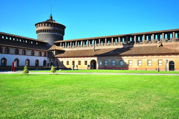 Sforzesco castel, Милан, Италия — стоковое фото