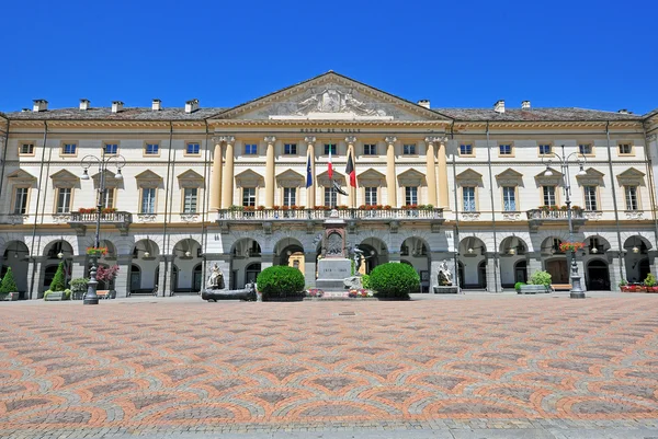 Aosta town square — Stock Photo, Image