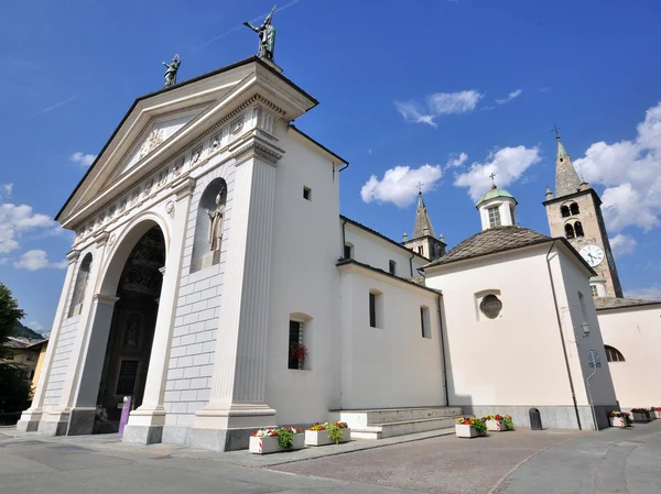 Aosta cathedral — Stock Photo, Image