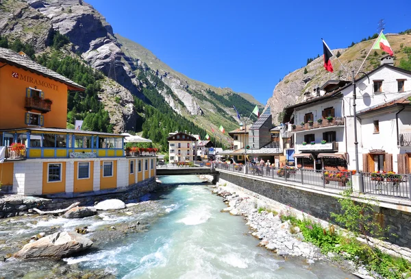 La Thuile resort on summer, Italy — Stockfoto