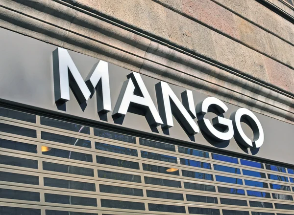 Mango divat kiskereskedő logó — Stock Fotó