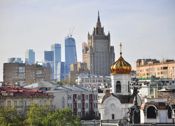 Moskva skyline — Stockfoto