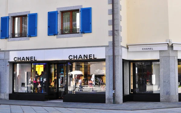 Sklep firmowy Chanel, Chamonix, Francja — Zdjęcie stockowe