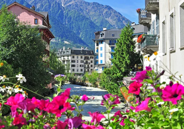 Chamonix centro storico — Foto Stock