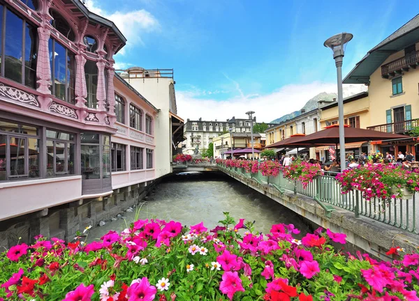 Chamonix kasaba, Fransa — Stok fotoğraf