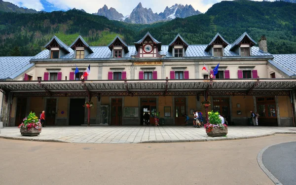 Dworzec kolejowy Chamonix, Francja — Zdjęcie stockowe