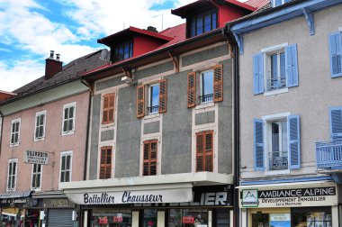 Alışveriş caddesi, Sallanches, Fransa