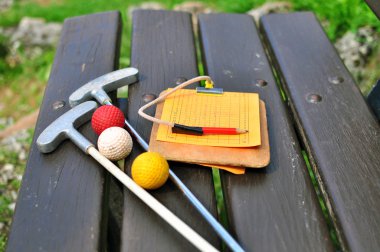Mini golf ekipmanları