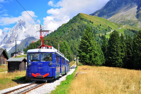 Montblanc tramvajové, Haute Savoy, Francie — Stock fotografie