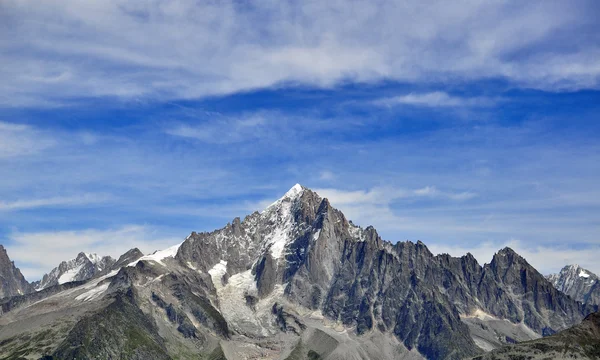 Dağlar ve gökyüzü, Chamonix Mont Blanc, Fransa