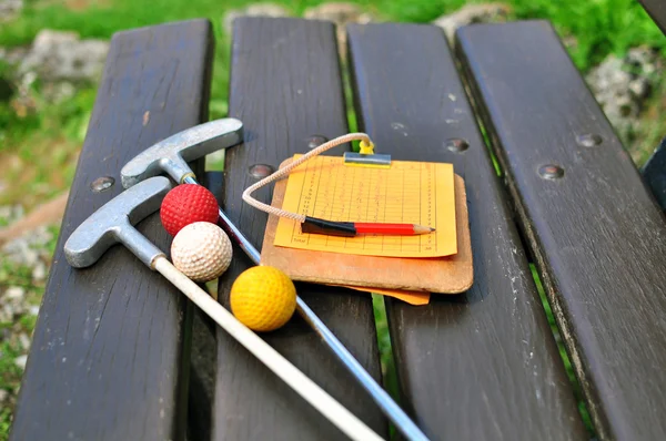 Attrezzatura mini golf — Foto Stock