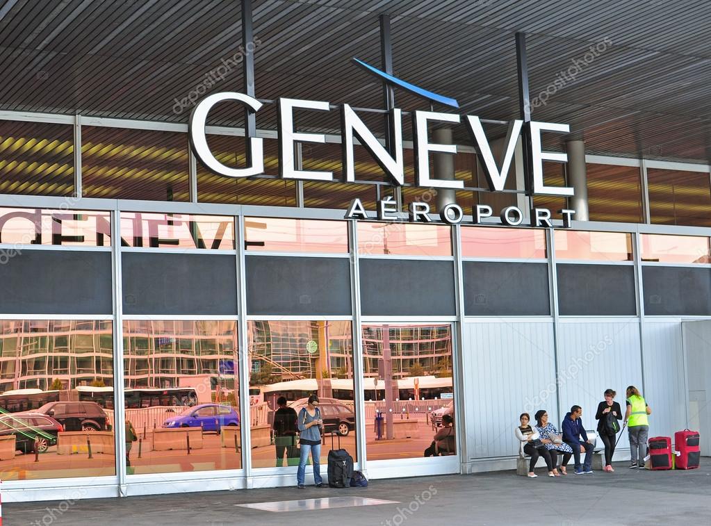 GENEVA, SWITZERLAND - SEPTEMBER 3, 2015: Terminal of Geneva international airport on September 3, 2015. Cointrin Airport is the international airport of Geneva, Switzerland.