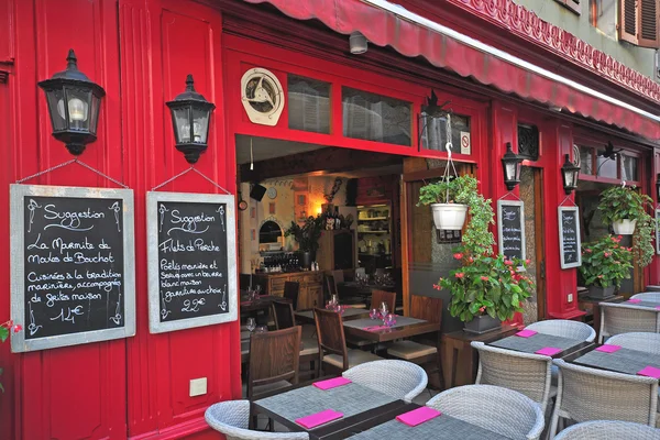Французский ресторан, Анси — стоковое фото