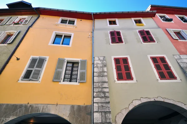 Alte Häuser der Annecy City — Stockfoto