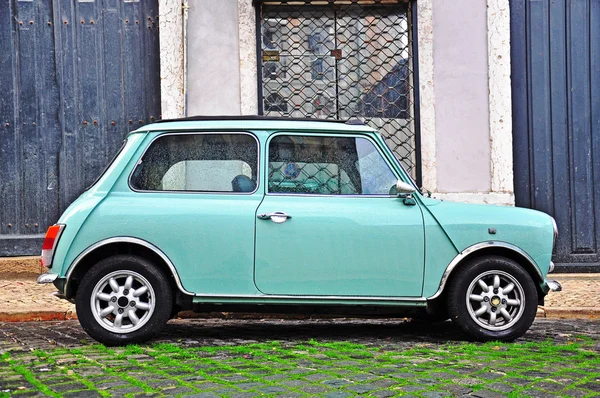 Old fashioned Mini Cooper — стокове фото