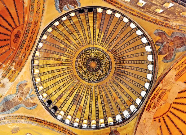 Details of interior of Hagia Sophia church, Istanbul — Stok fotoğraf