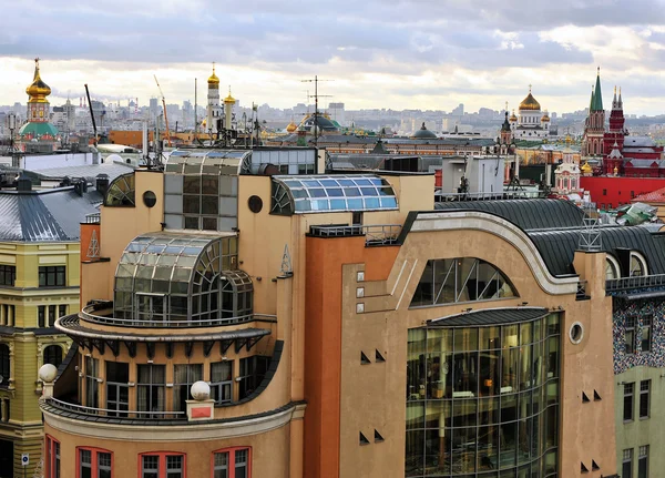 Moscow skyline, top view — стокове фото