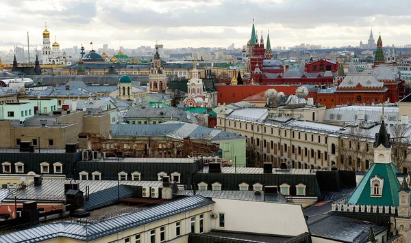 Moscow rooftops top view — Stock Photo, Image