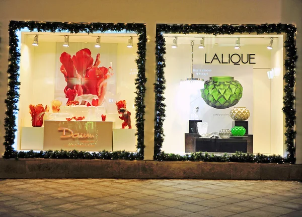 Fassade des Flagshipstores lalique in Moskau — Stockfoto