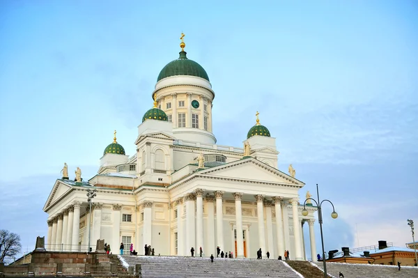 Helsinki cathedral square — Stock Photo, Image
