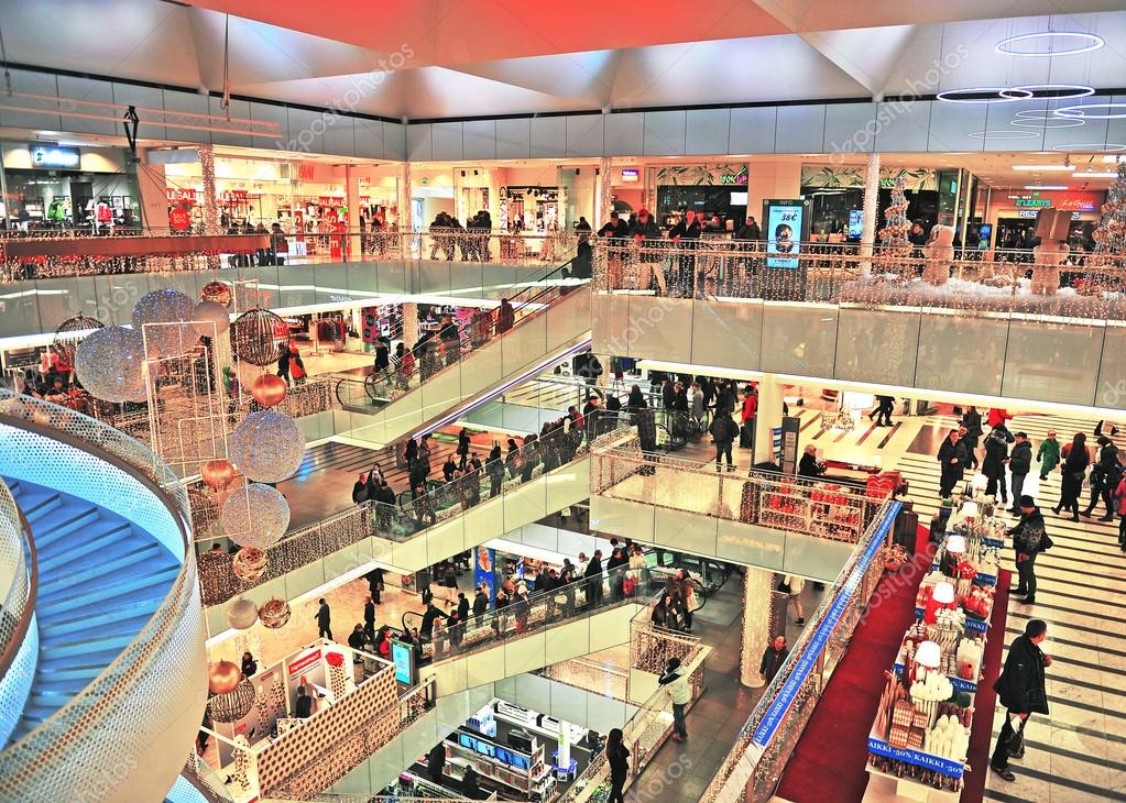 Interior of Forum shopping mall in Helsinki Stock Editorial Photo © Krasnevsky 95056040