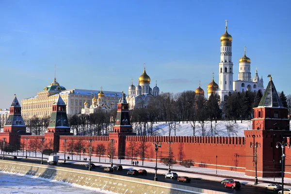 O Kremlin no swinter, Moscovo — Fotografia de Stock