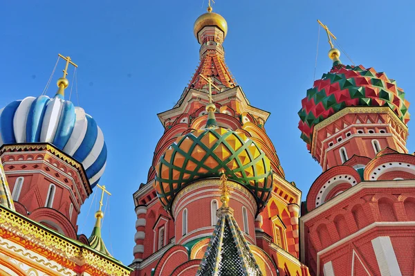 Domes of Saint Basil's Cathedral, Moscow — Stock Photo, Image