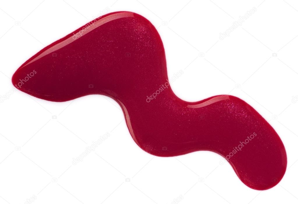 red nail polish 