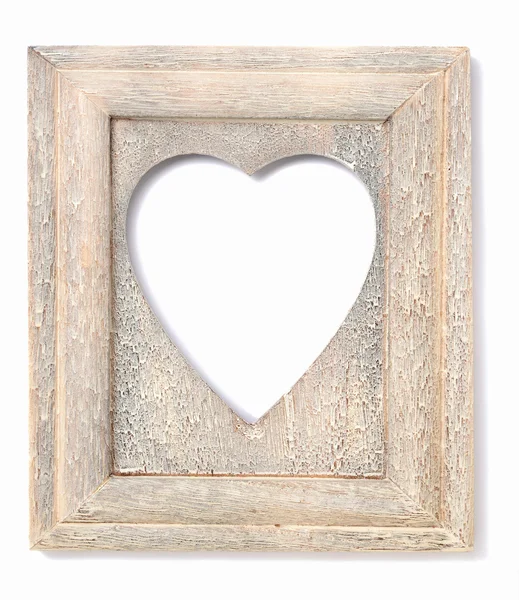 Heart shaped picture frame — Stock Photo, Image