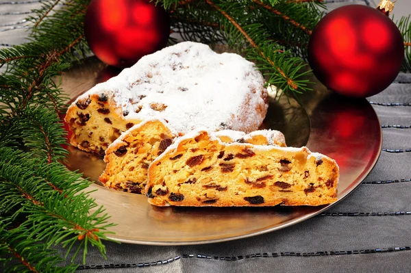 Christmas Stollen — Stock Photo, Image