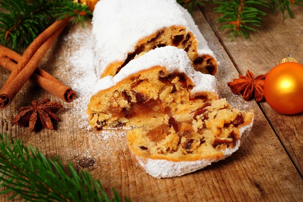 Christmas Stollen — Stock Photo, Image