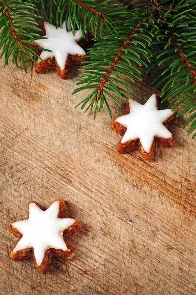 Traditionele kaneel sterren koekjes — Stockfoto