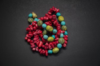 Koyu gri izole inanılmaz güzel retro eski vintage taş mermer