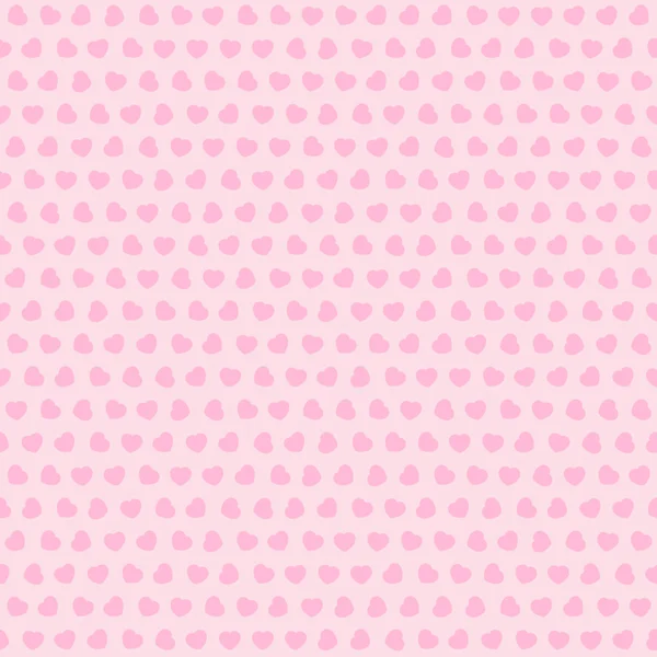 简单的矢量心与粉红的底色上不同的普遍模式。节日装饰。矢量图 — 图库矢量图片