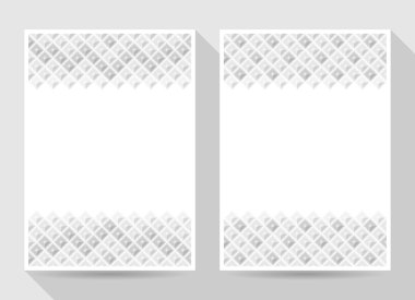 Arka plan deseni farklı elmas parlaklığı, degrade gri rhombus. Desen dağ. Düzen A4. Vektör