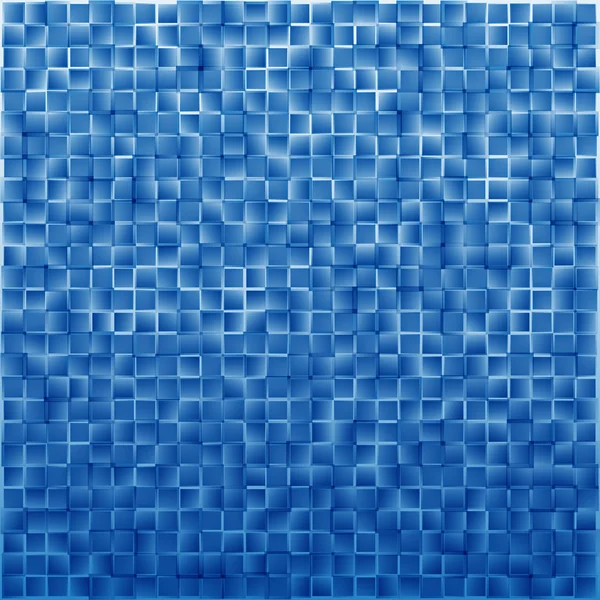 Latar belakang geometris abstrak kotak dalam gradien biru - Stok Vektor