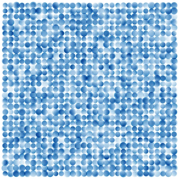 Abstrakter geometrischer Hintergrund von Kreisen im blauen Farbverlauf — Stockvektor