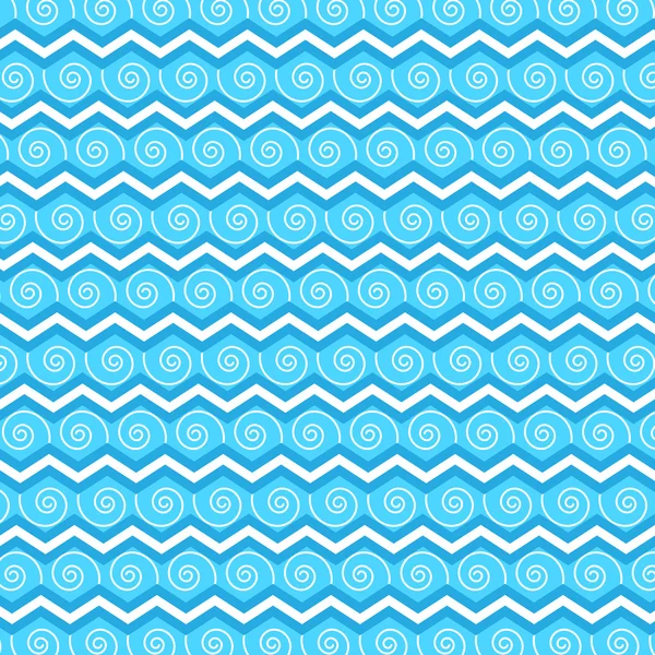 Marine Hintergrund in flachem Stil. für die Gestaltung von Einbänden, Druck auf Stoff oder Papier — Stockvektor