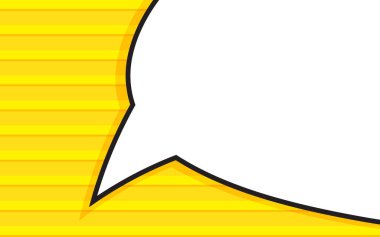 Düz dizayn arkaplanı konuşma balonu ve metin için alanı olan çizgi roman. Reklam tasarımı, el ilanları, broşürler, web siteleri için şablon. Kağıt, tekstil, poster ve afiş basmak için kullan