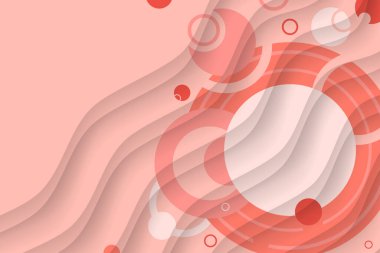 Geometrik şekillerden ve dairelerden soyut bir arkaplan. Bahar ve yaz için şık duvar kağıtları. Sakura çiçeği. Uzayı metin için kopyala. Yazdırma ya da web siteleri için şablon pankartı, ortam