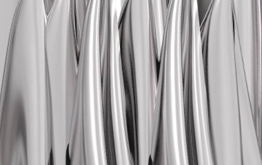 3D görüntüleme. Lüks koyu gri eğri tasarım duvar arkaplanı.