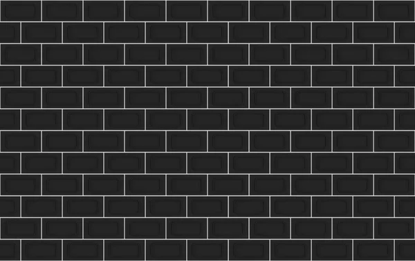 Weergave Naadloze Moderne Donkere Rechthoek Bakstenen Blokken Stapel Muur Ontwerp — Stockfoto
