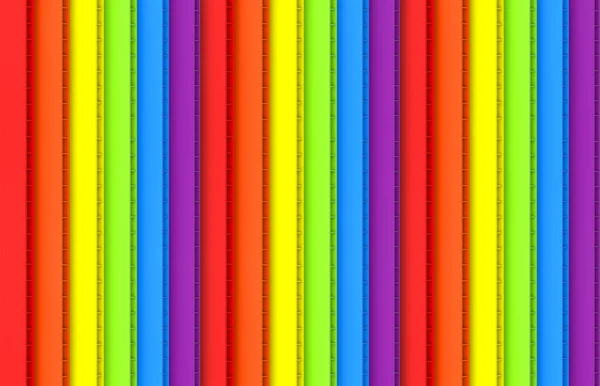 3Dレンダリング 平行Lgbt垂直虹パネル将来のボード壁のデザインの背景 — ストック写真