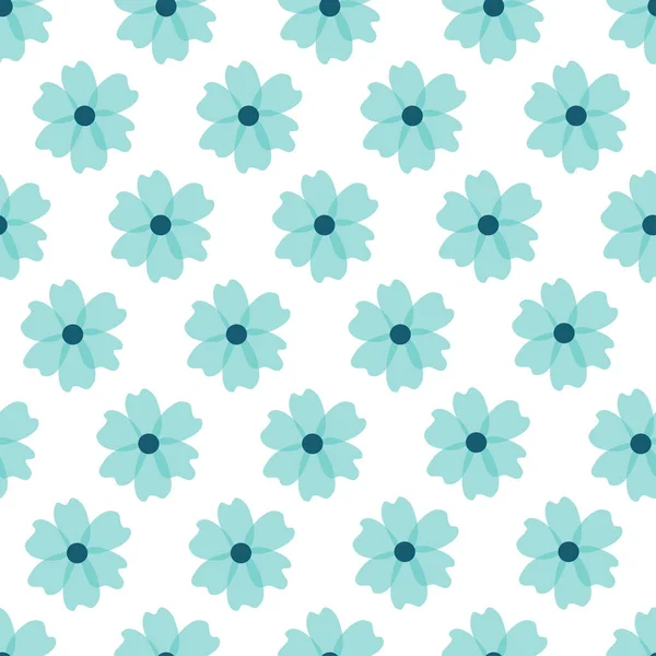 Floral pattern. Pretty flowers on white background. Printing with small blue flowers. Ditsy print. Seamless vector texture. Cute flower patterns. elegant template for fashionable printers