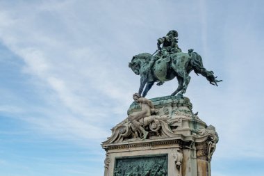 Macaristan, Budapeşte 'deki Budapeşte Kalesi' nde Savoy 'un Binicilik Kanunu' ndan Prens Eugene 'in görüntüsü.