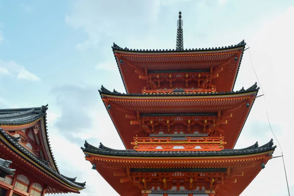Храм Киёмидзудэра Киото Япония Храм Является Частью Исторического Памятника Древнего — стоковое фото